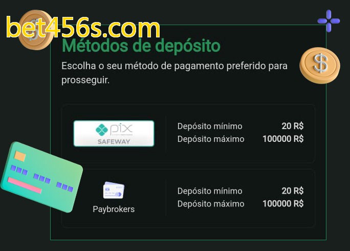 O cassino bet456s.combet oferece uma grande variedade de métodos de pagamento